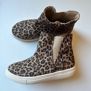 Harper Canyon Leopard Print Kids Boots Sz 1